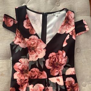 children’s party dress. back gets longer. shoulders open